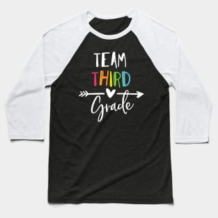 Team third grade t shirt 3rd heart teacher back to school Baseball T-Shirt